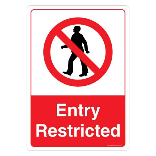 what restricted entry Board, Restricted Sign SS503 Sign Buy Entry Safety Store