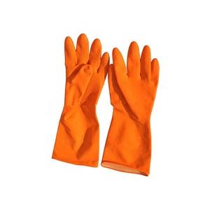JB Orange Rubber Acid Hand Gloves, Size: 10 Inch (Pack Of 5)
